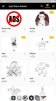 How to Draw Anime android App screenshot 1